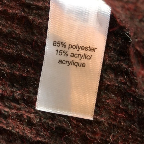 Maurice’s open front , burgundy cardigan. Slouchy,oversized. Unique pattern. EUC - Picture 7 of 10